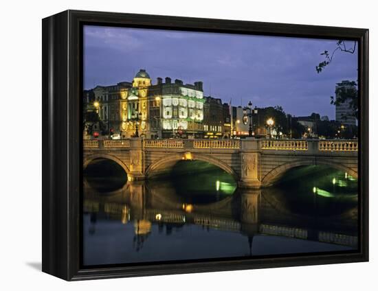 O'Connell Bridge, River Liffy, Dublin, Ireland-David Barnes-Framed Premier Image Canvas