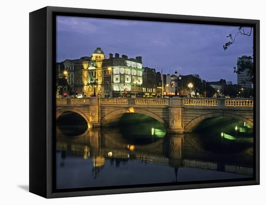 O'Connell Bridge, River Liffy, Dublin, Ireland-David Barnes-Framed Premier Image Canvas