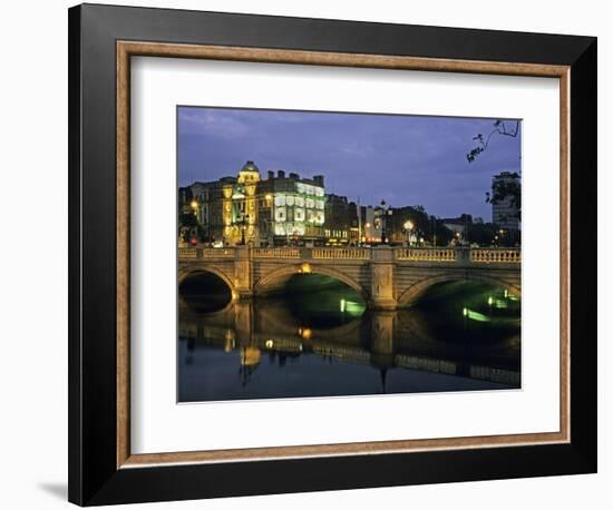 O'Connell Bridge, River Liffy, Dublin, Ireland-David Barnes-Framed Photographic Print