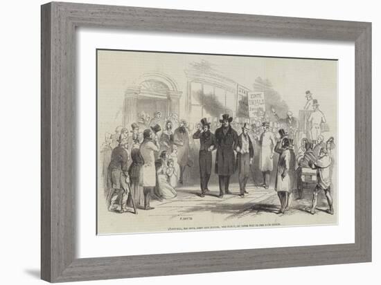 O'Connell, His Sons, John and Daniel, and Party, on their Way to the Four Courts-null-Framed Giclee Print