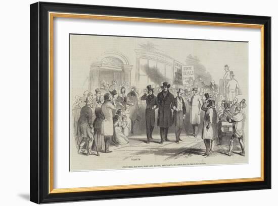 O'Connell, His Sons, John and Daniel, and Party, on their Way to the Four Courts-null-Framed Giclee Print