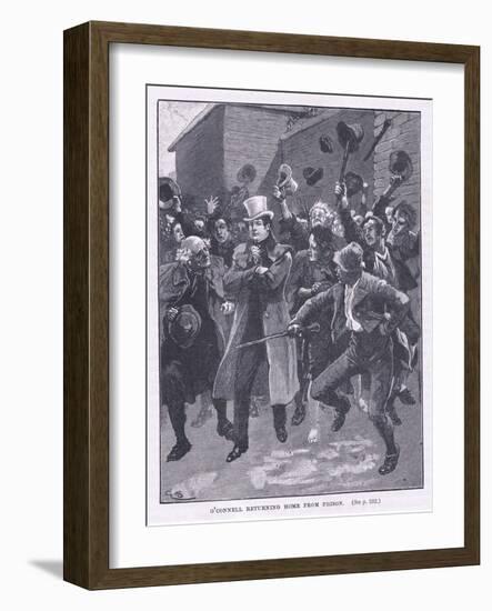 O'Connell Returning Home from Prison Ad 1844-Gordon Frederick Browne-Framed Giclee Print