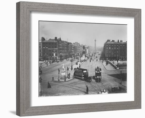 O'Connell Street, Dublin, Ireland, C.1890-Robert French-Framed Giclee Print