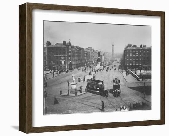 O'Connell Street, Dublin, Ireland, C.1890-Robert French-Framed Giclee Print