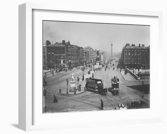 O'Connell Street, Dublin, Ireland, C.1890-Robert French-Framed Giclee Print