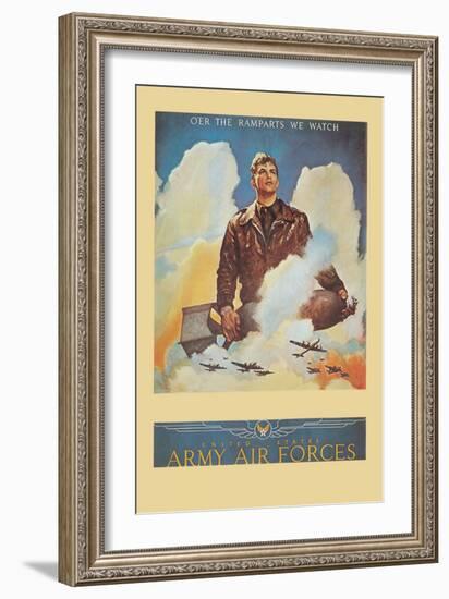 O'Er the Ramparts We Watch-null-Framed Premium Giclee Print