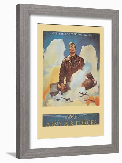 O'Er the Ramparts We Watch-null-Framed Premium Giclee Print