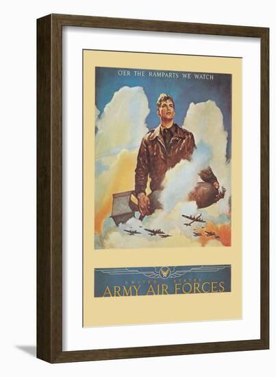 O'Er the Ramparts We Watch-null-Framed Premium Giclee Print