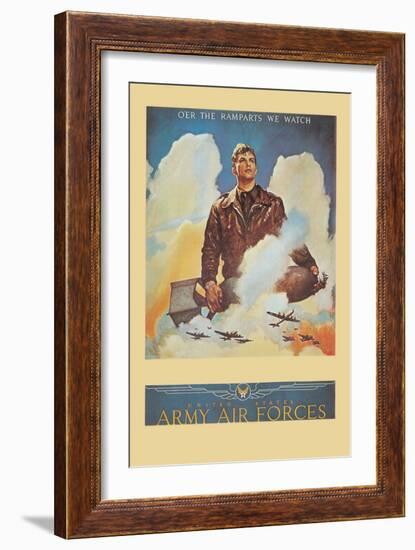 O'Er the Ramparts We Watch-null-Framed Premium Giclee Print