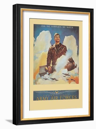 O'Er the Ramparts We Watch-null-Framed Premium Giclee Print