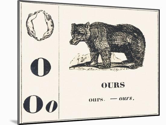 O for Bear, 1850 (Engraving)-Louis Simon (1810-1870) Lassalle-Mounted Giclee Print