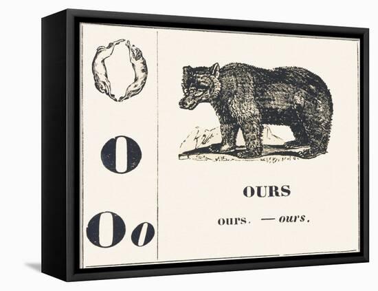 O for Bear, 1850 (Engraving)-Louis Simon (1810-1870) Lassalle-Framed Premier Image Canvas