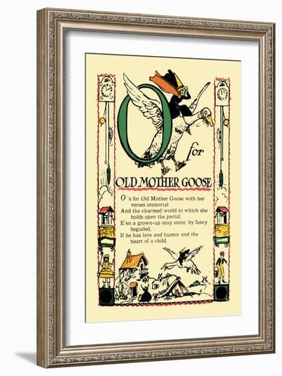 O for Old Mother Goose-Tony Sarge-Framed Art Print