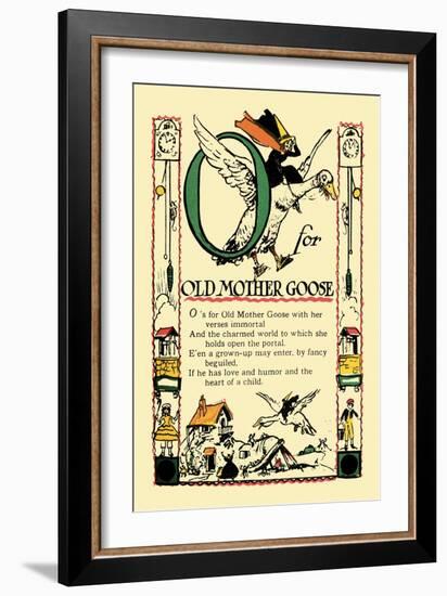 O for Old Mother Goose-Tony Sarge-Framed Art Print