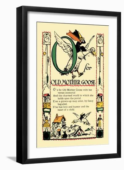 O for Old Mother Goose-Tony Sarge-Framed Art Print