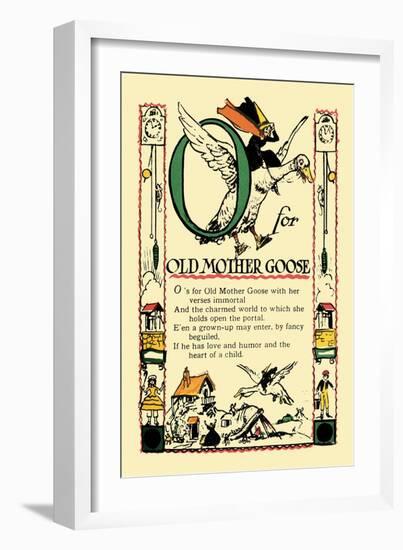 O for Old Mother Goose-Tony Sarge-Framed Art Print