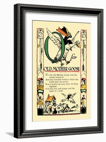 O for Old Mother Goose-Tony Sarge-Framed Art Print