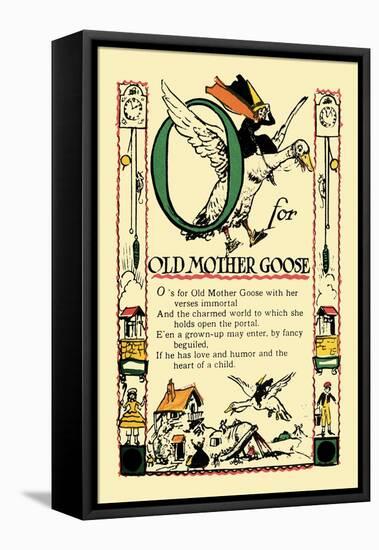 O for Old Mother Goose-Tony Sarge-Framed Stretched Canvas