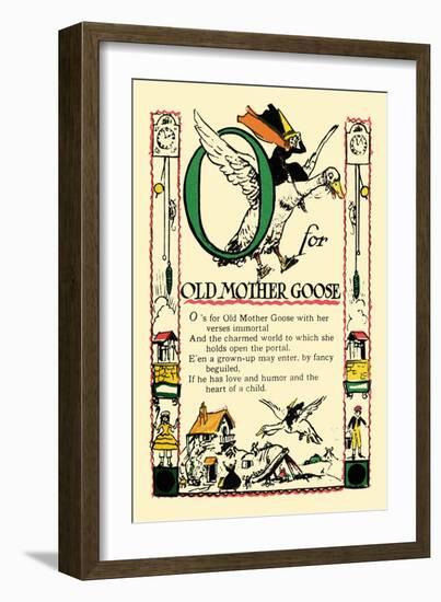 O for Old Mother Goose-Tony Sarge-Framed Art Print