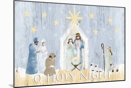 O Holy Night Nativity-Andi Metz-Mounted Art Print