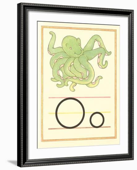 O Is for Octopus-null-Framed Art Print