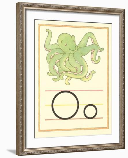 O Is for Octopus-null-Framed Art Print