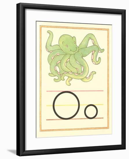 O Is for Octopus-null-Framed Art Print