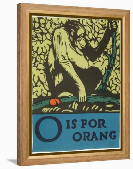 O is for Orang-null-Framed Stretched Canvas