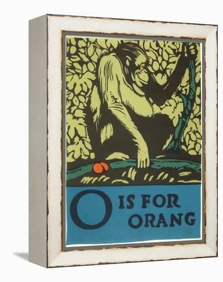 O is for Orang-null-Framed Stretched Canvas