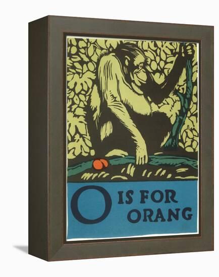 O is for Orang-null-Framed Stretched Canvas