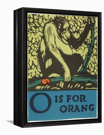 O is for Orang-null-Framed Stretched Canvas