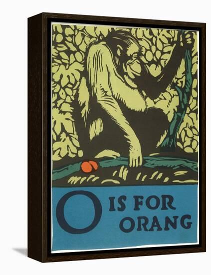 O is for Orang-null-Framed Stretched Canvas