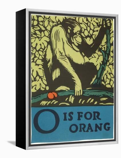 O is for Orang-null-Framed Stretched Canvas