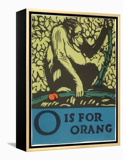 O is for Orang-null-Framed Stretched Canvas