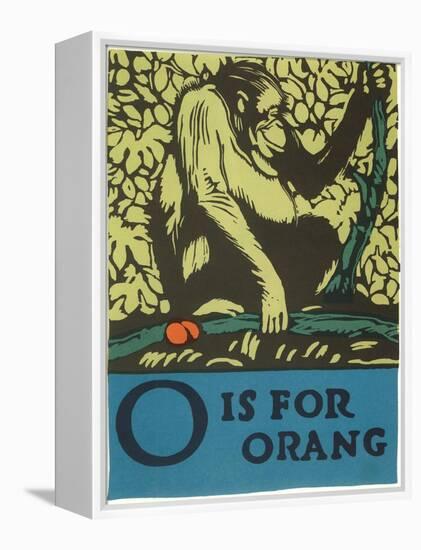 O is for Orang-null-Framed Stretched Canvas