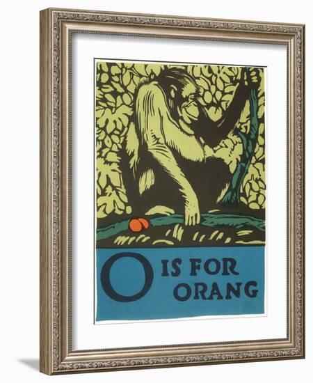 O is for Orang-null-Framed Art Print