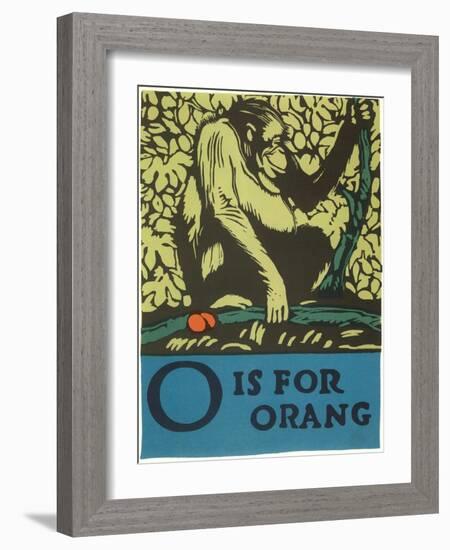 O is for Orang-null-Framed Art Print