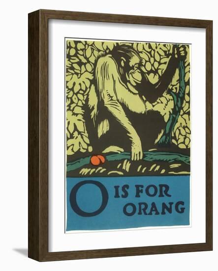 O is for Orang-null-Framed Art Print