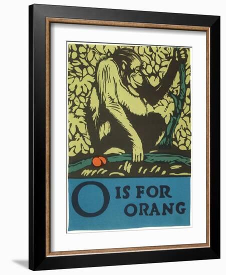 O is for Orang-null-Framed Art Print