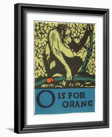 O is for Orang-null-Framed Art Print