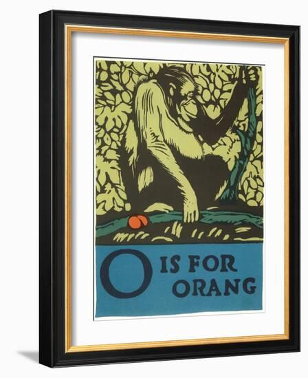 O is for Orang-null-Framed Art Print