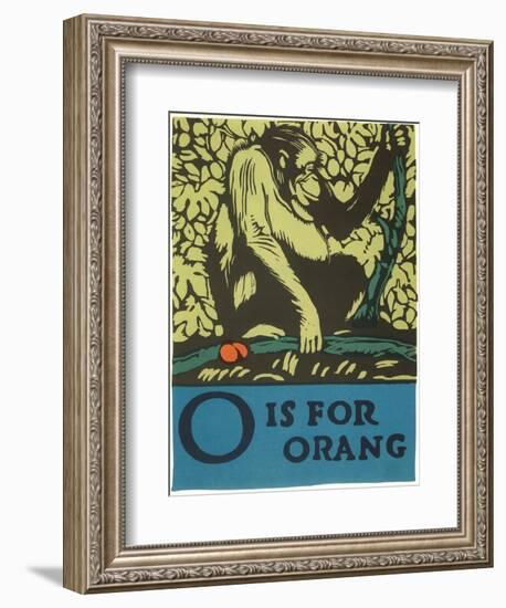 O is for Orang-null-Framed Premium Giclee Print