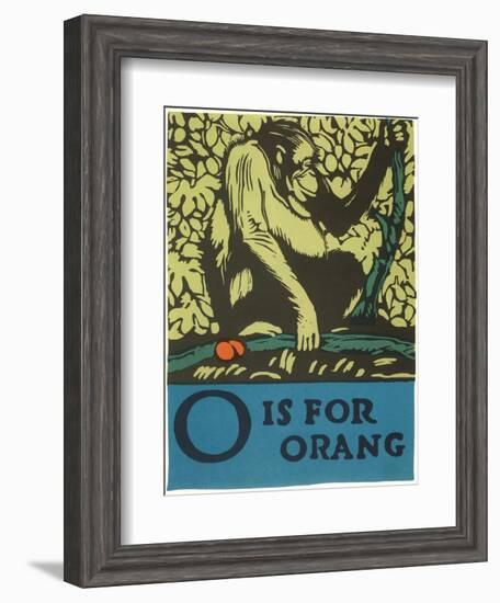 O is for Orang-null-Framed Art Print