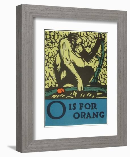 O is for Orang-null-Framed Art Print