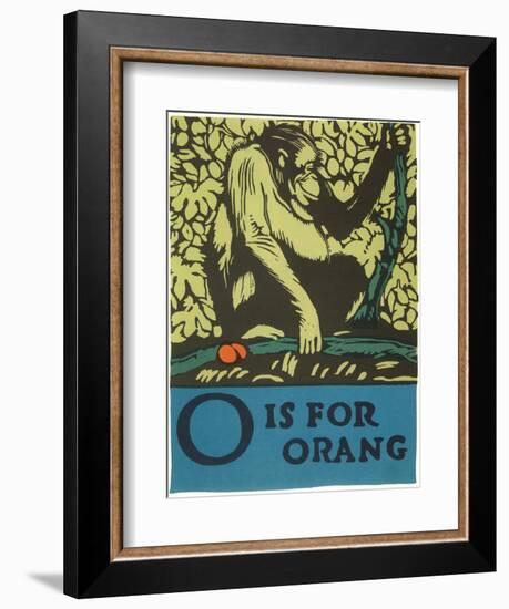 O is for Orang-null-Framed Art Print