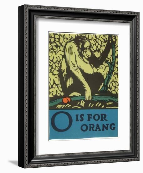 O is for Orang--Framed Art Print