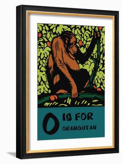 O is for Orangutang-Charles Buckles Falls-Framed Art Print