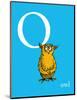 O is for Owl (blue)-Theodor (Dr. Seuss) Geisel-Mounted Art Print