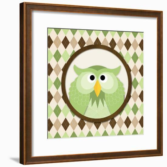 O Is for Owl III-N. Harbick-Framed Art Print