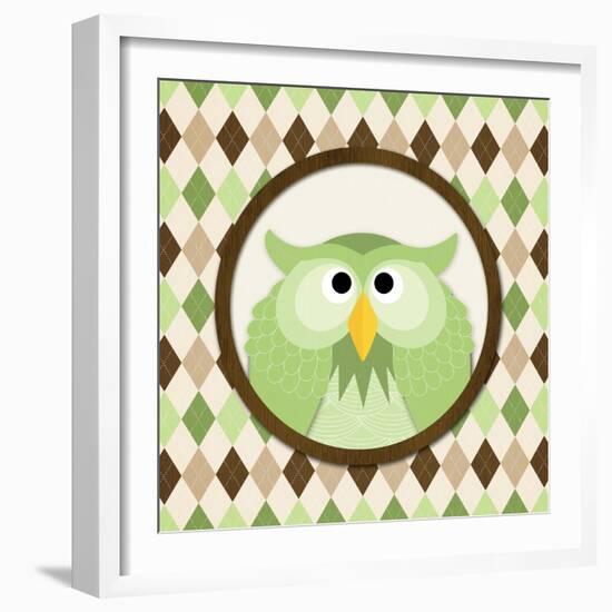 O Is for Owl III-N. Harbick-Framed Art Print